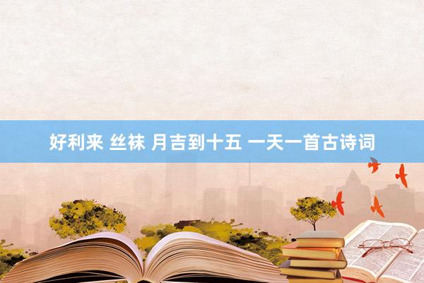 好利来 丝袜 月吉到十五 一天一首古诗词